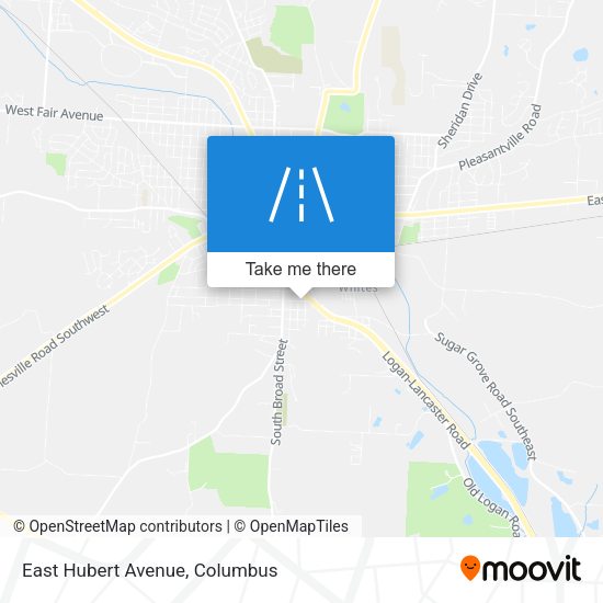 East Hubert Avenue map