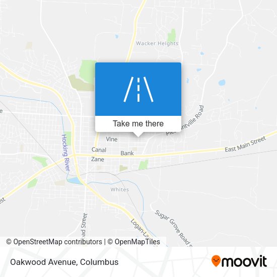 Oakwood Avenue map