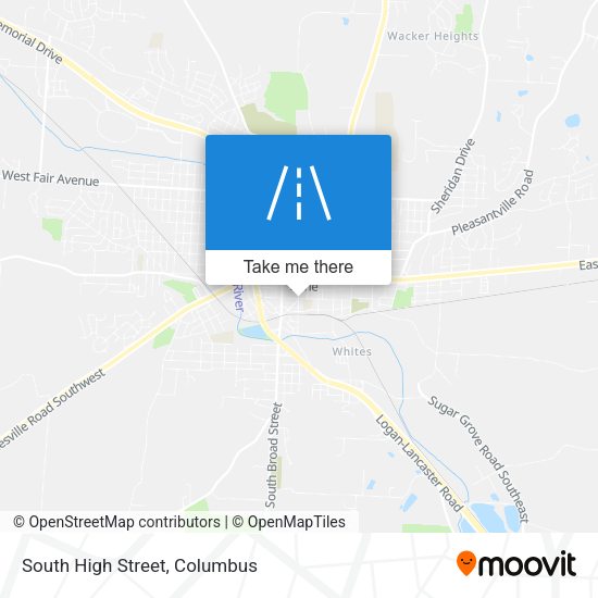 South High Street map