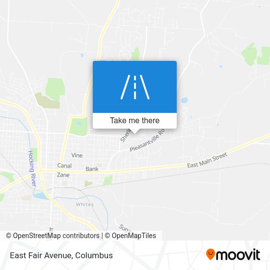 East Fair Avenue map