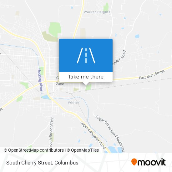 South Cherry Street map