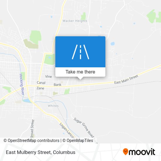 East Mulberry Street map