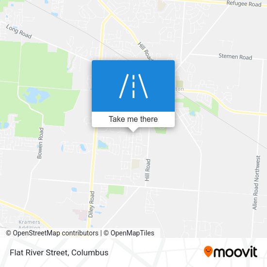 Flat River Street map