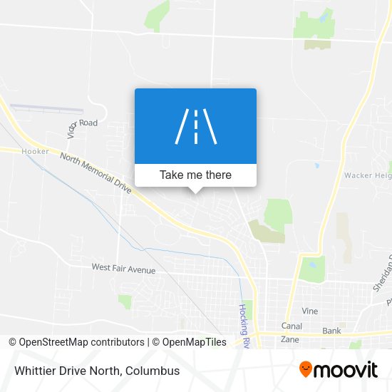 Whittier Drive North map