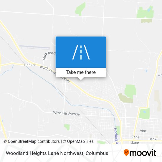 Woodland Heights Lane Northwest map