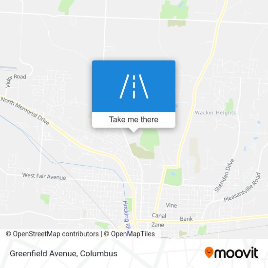 Greenfield Avenue map