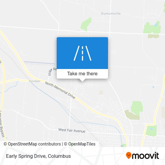Early Spring Drive map