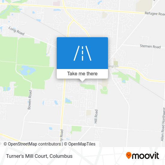 Turner's Mill Court map