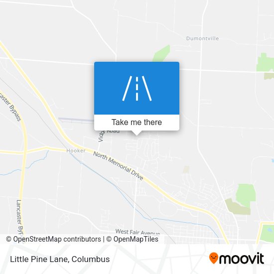 Little Pine Lane map