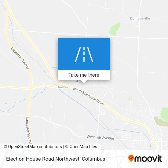 Election House Road Northwest map