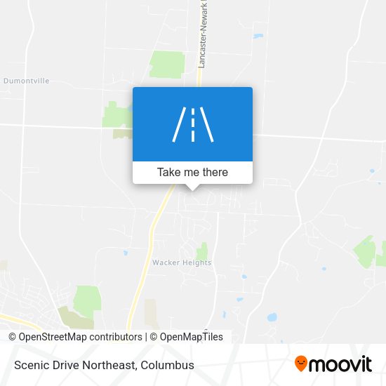 Scenic Drive Northeast map