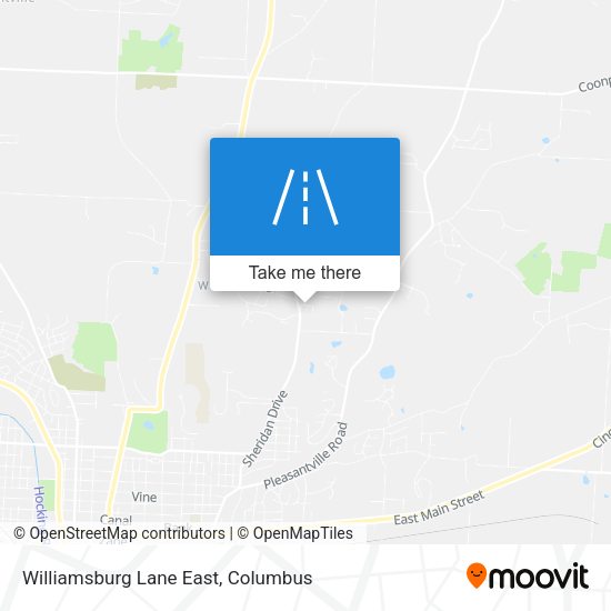 Williamsburg Lane East map