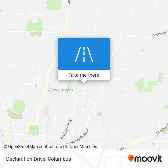 Mapa de Declaration Drive