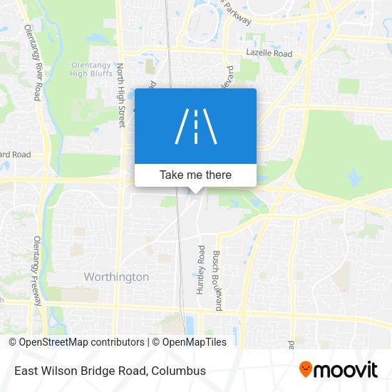 East Wilson Bridge Road map