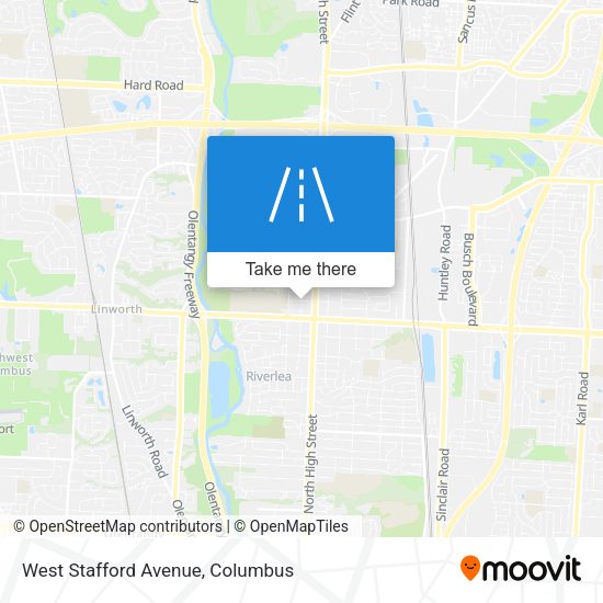 Mapa de West Stafford Avenue