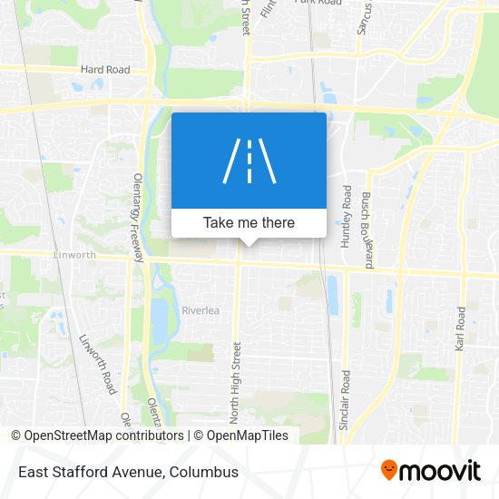 East Stafford Avenue map