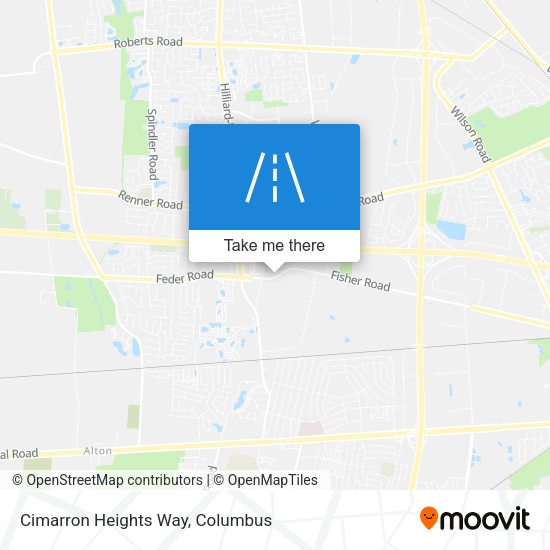Cimarron Heights Way map
