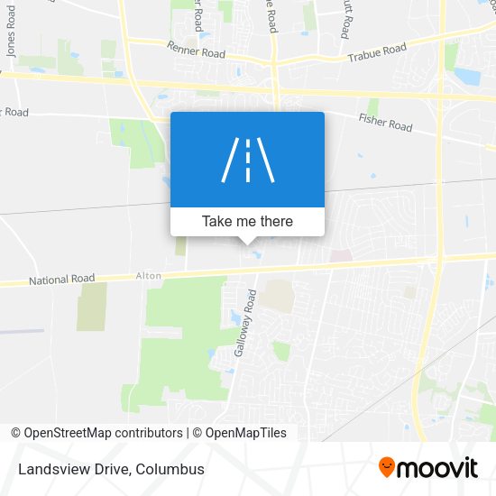 Landsview Drive map