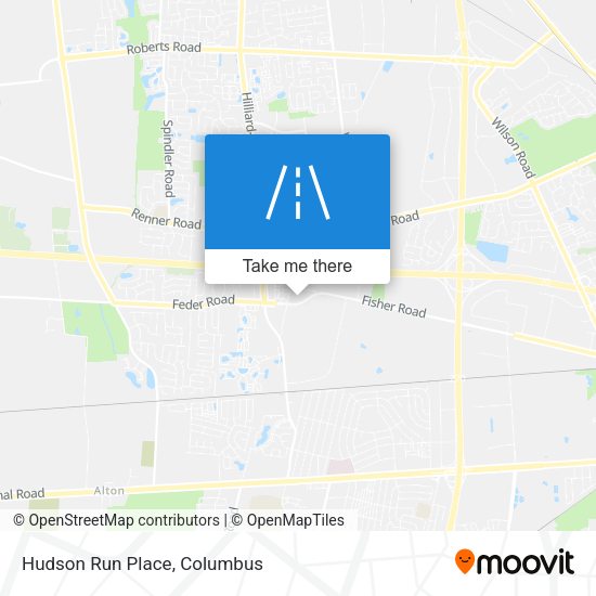 Mapa de Hudson Run Place