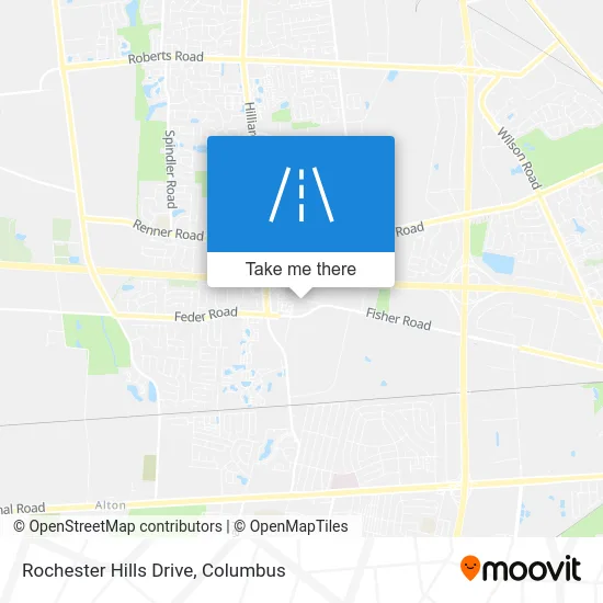 Rochester Hills Drive map