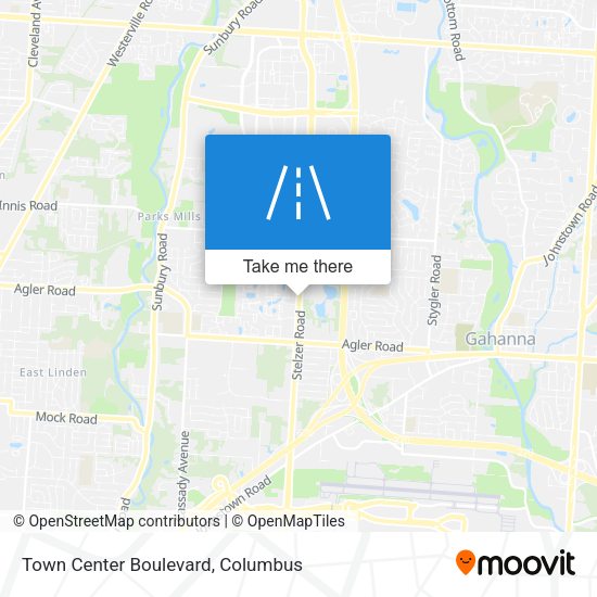 Town Center Boulevard map