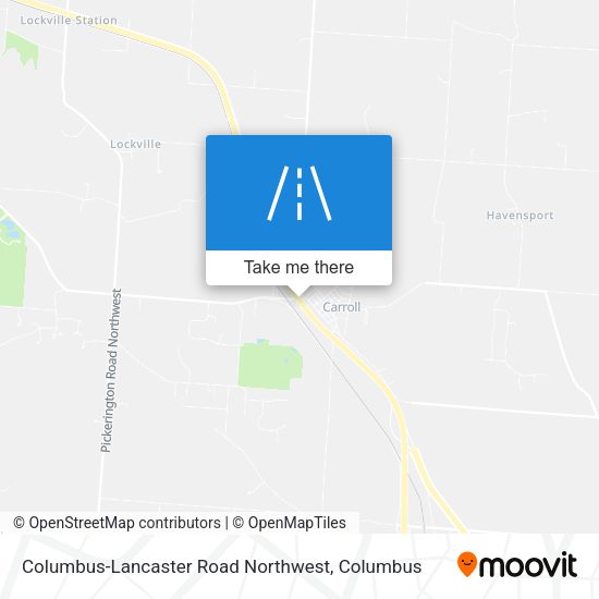 Columbus-Lancaster Road Northwest map