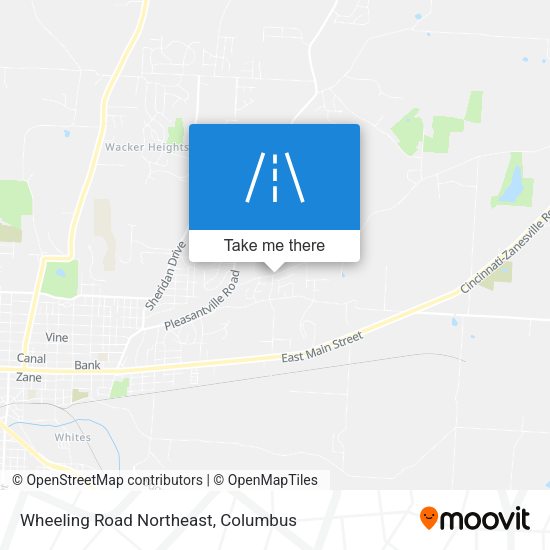 Mapa de Wheeling Road Northeast