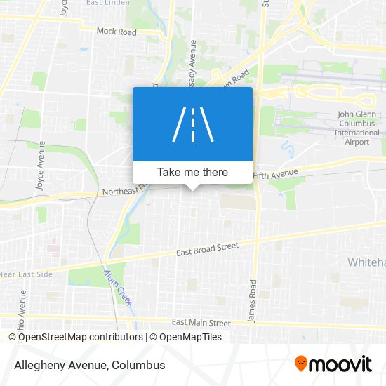 Mapa de Allegheny Avenue
