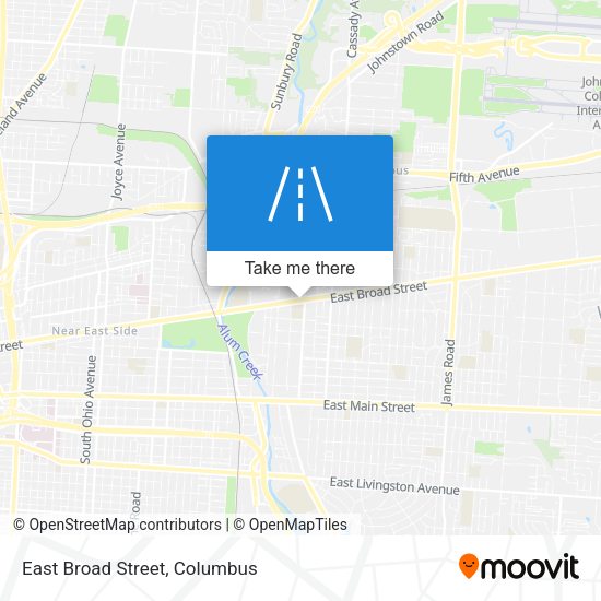 East Broad Street map