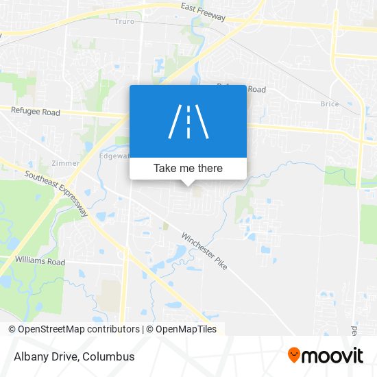 Albany Drive map