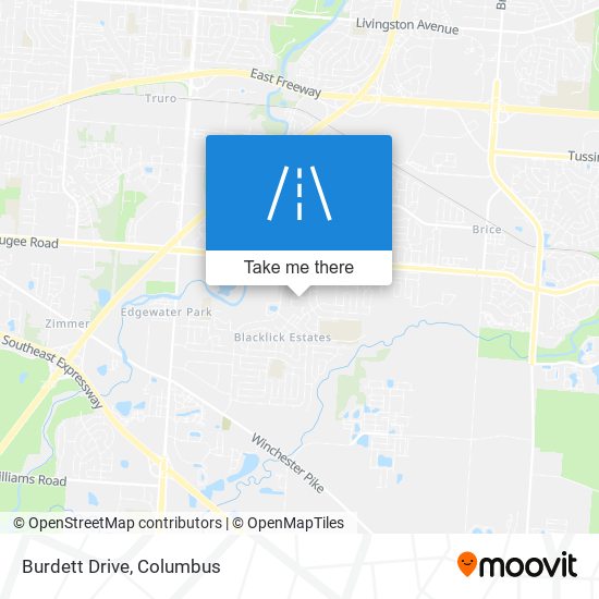 Burdett Drive map