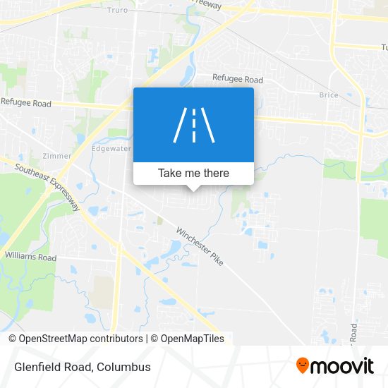 Glenfield Road map