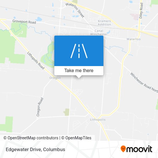 Mapa de Edgewater Drive