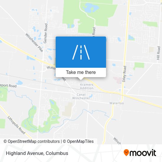 Mapa de Highland Avenue