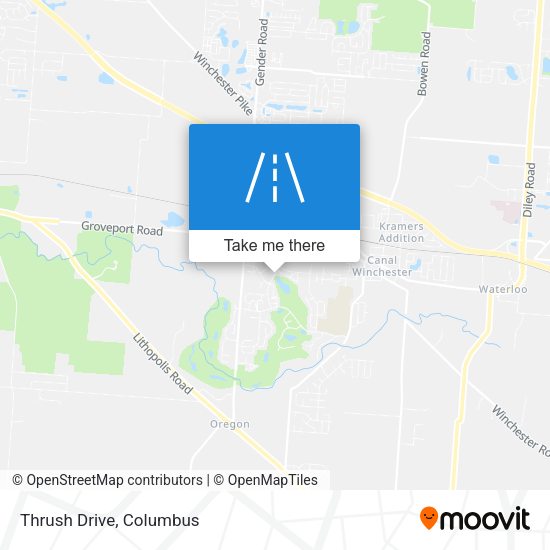 Mapa de Thrush Drive