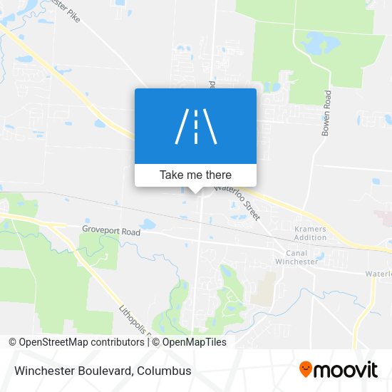 Winchester Boulevard map