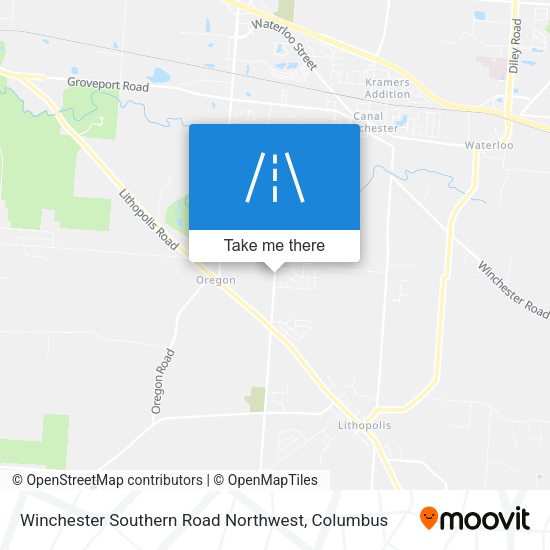 Winchester Southern Road Northwest map