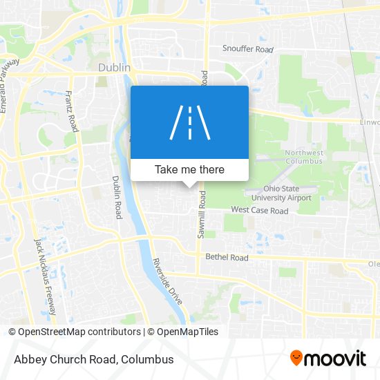 Abbey Church Road map