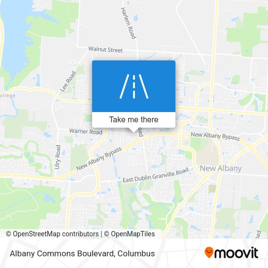 Mapa de Albany Commons Boulevard
