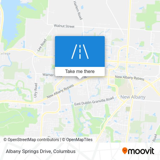 Albany Springs Drive map