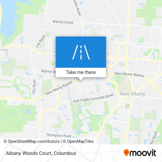 Albany Woods Court map