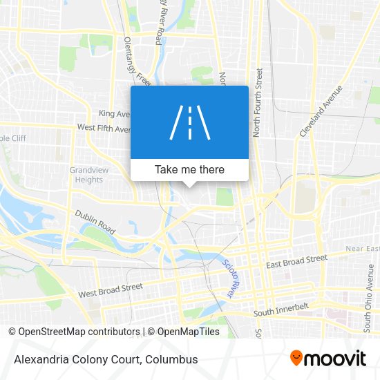 Mapa de Alexandria Colony Court
