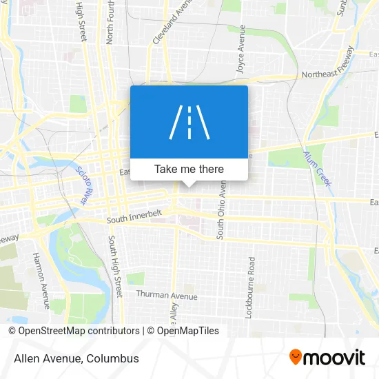 Allen Avenue map