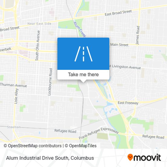 Alum Industrial Drive South map