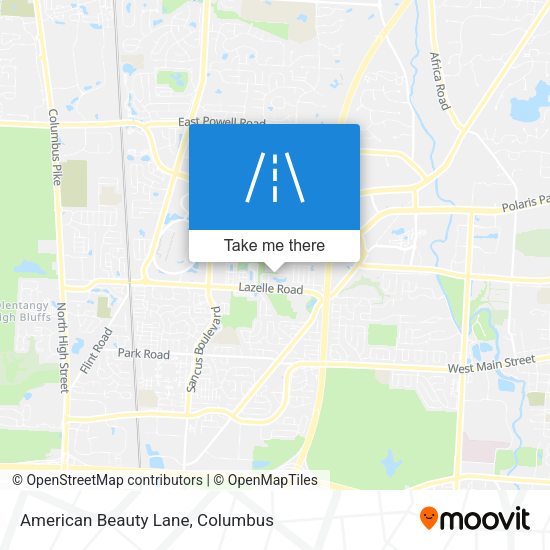 Mapa de American Beauty Lane