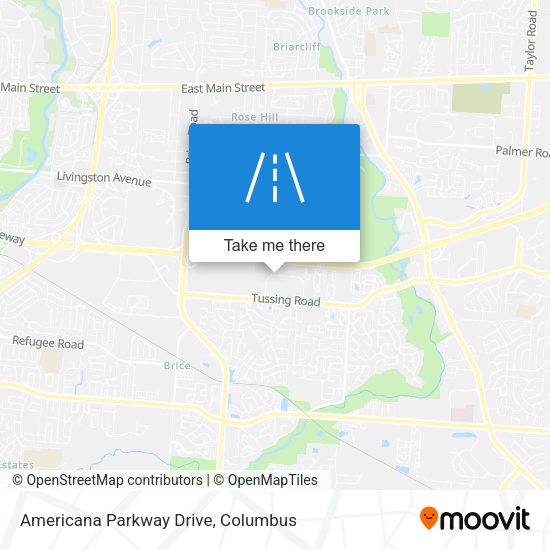Americana Parkway Drive map