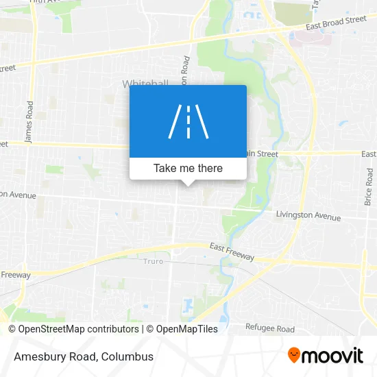 Amesbury Road map