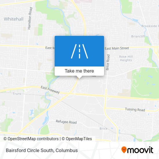 Mapa de Bairsford Circle South