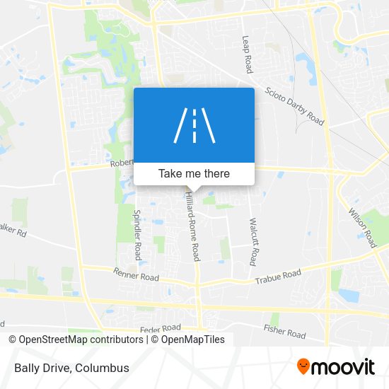 Bally Drive map