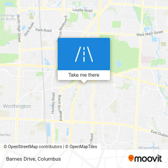 Barnes Drive map
